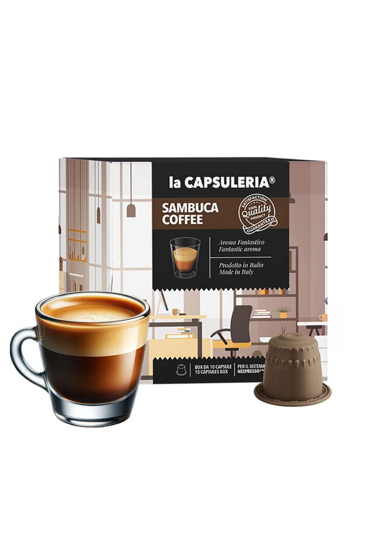 La Capsuleria Cafea Sambuca, 10 Capsule Compatibile Cu Nespresso, - One Size