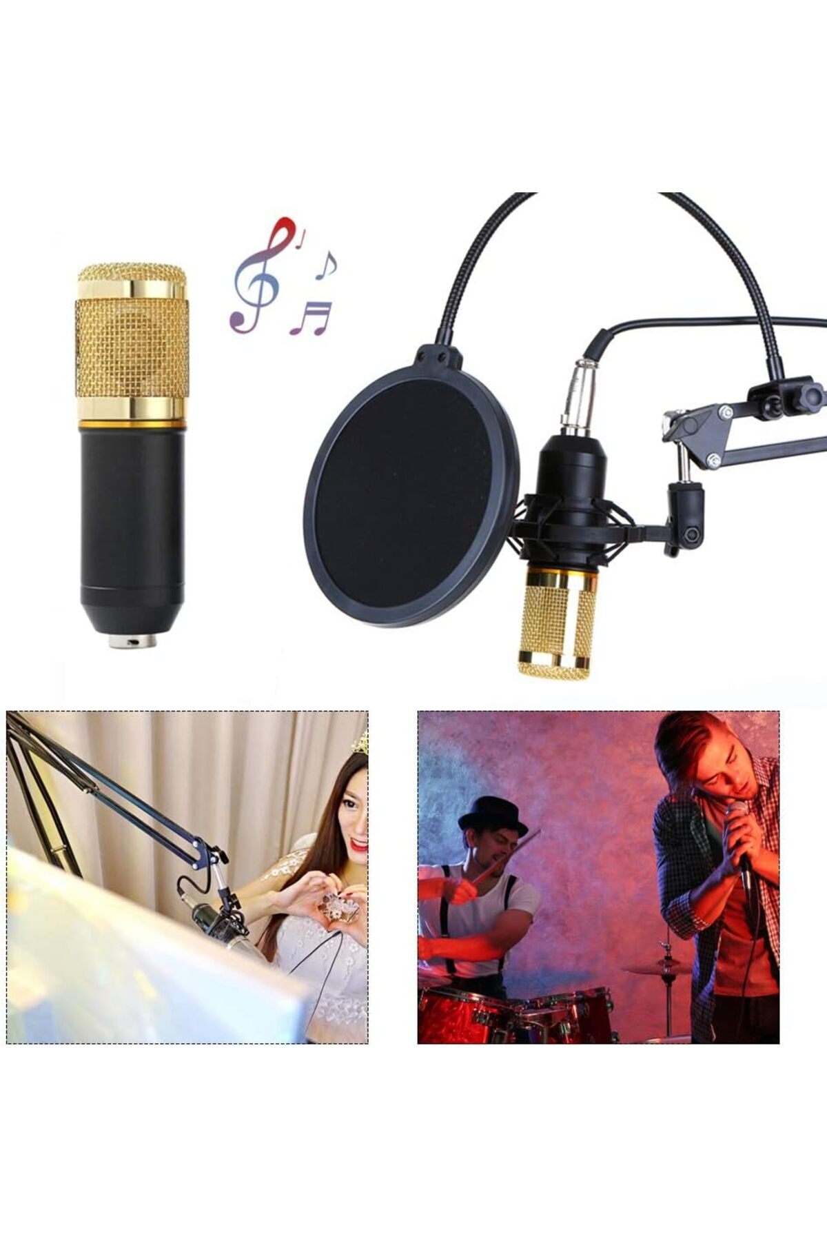 fulina-Multi-function live sound card and overhead microphone kit for PC live sound 2