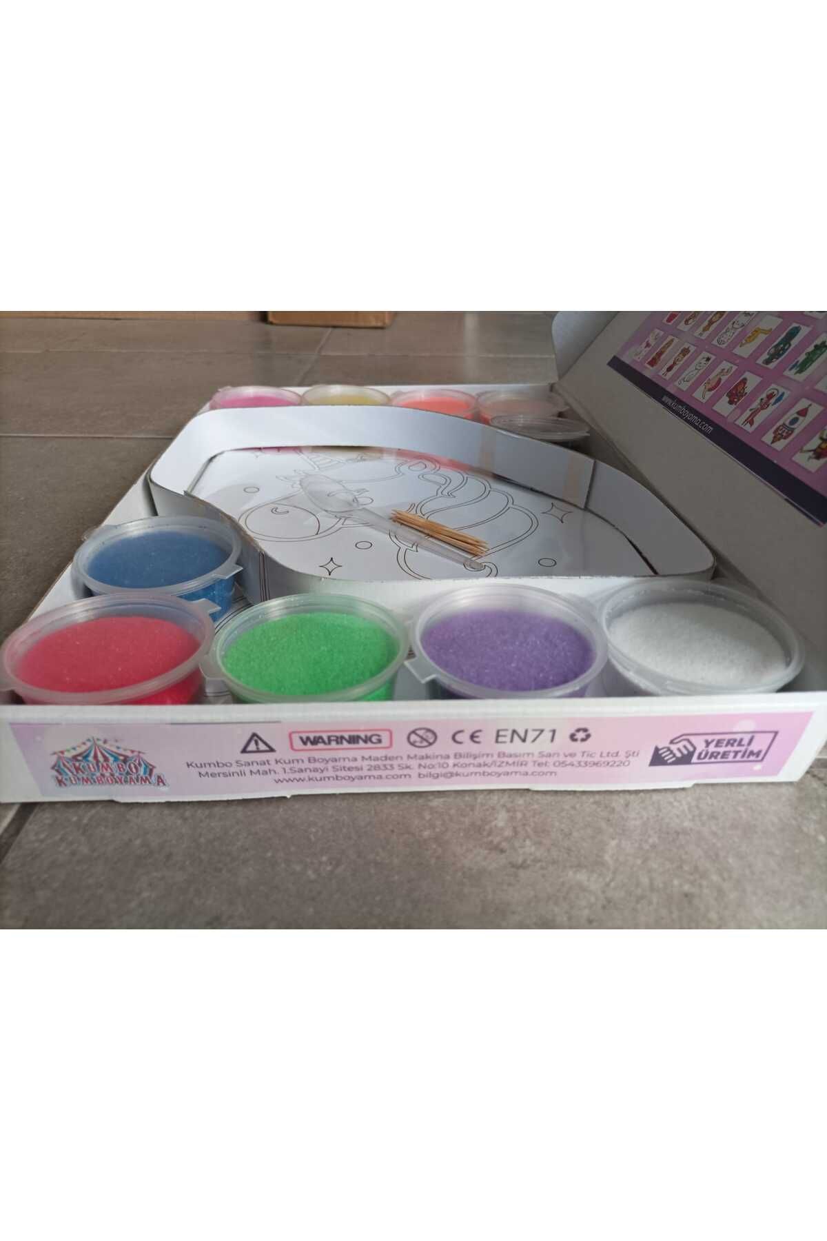 Kumbo Kum Boyama-Cute Princess| Sand Painting Activity Set 5 Pack 3