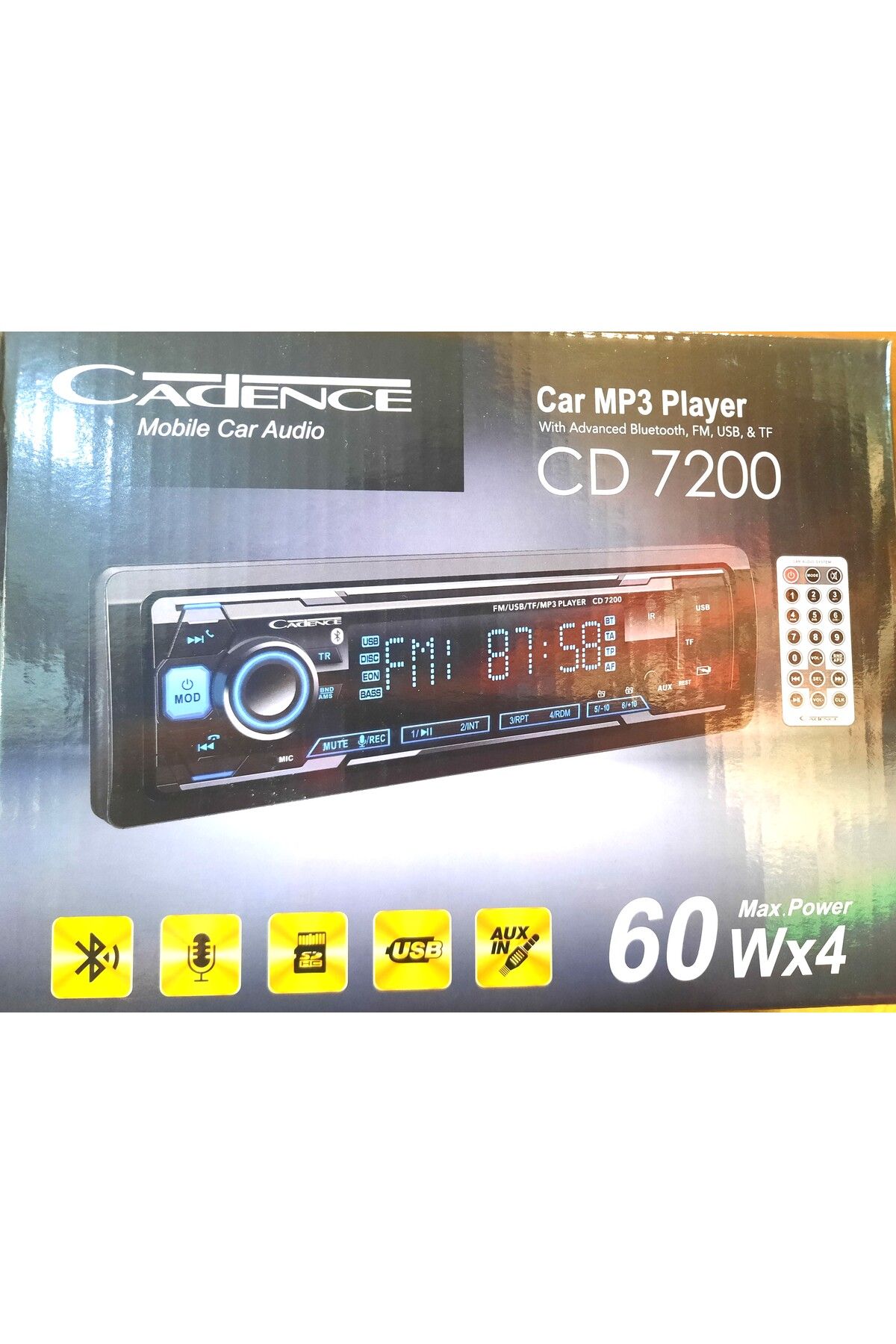 Cadence Oto Teyp Usb, Bluetooth, Lcd Ekran, Radyo, Aux