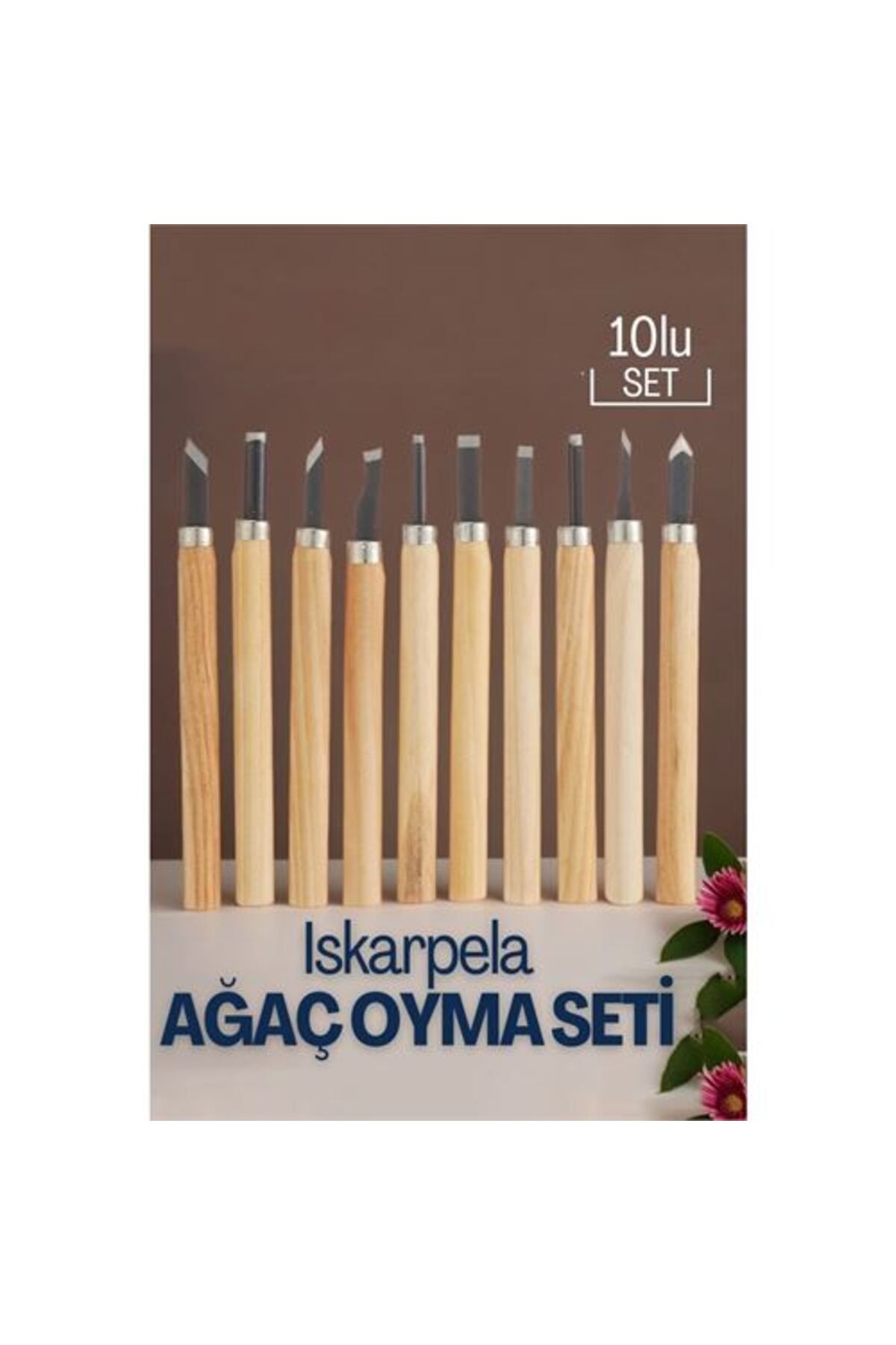 New Things Modacar Ahşap Saplı İskarpela seti Ağaç ve Ahşap İşleme İçin Profesyonel Hobi Takımı Ahşap YontmaA A