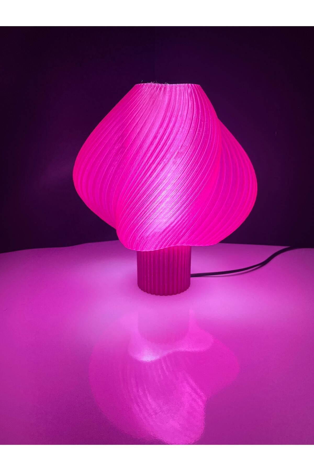 teknotrust Şık Spiral Tasarımlı LED Gece Lambası - Dekoratif Masa Lambası