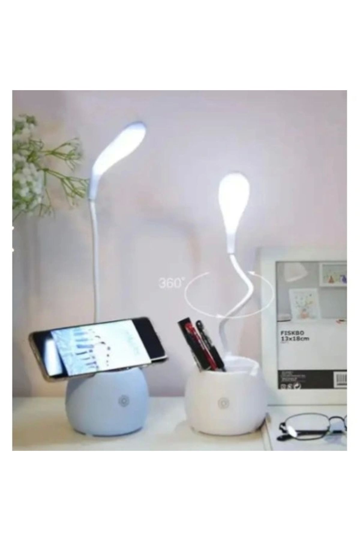 SerenityHaven Dokunmatik USB Şarjlı Masa Lambası