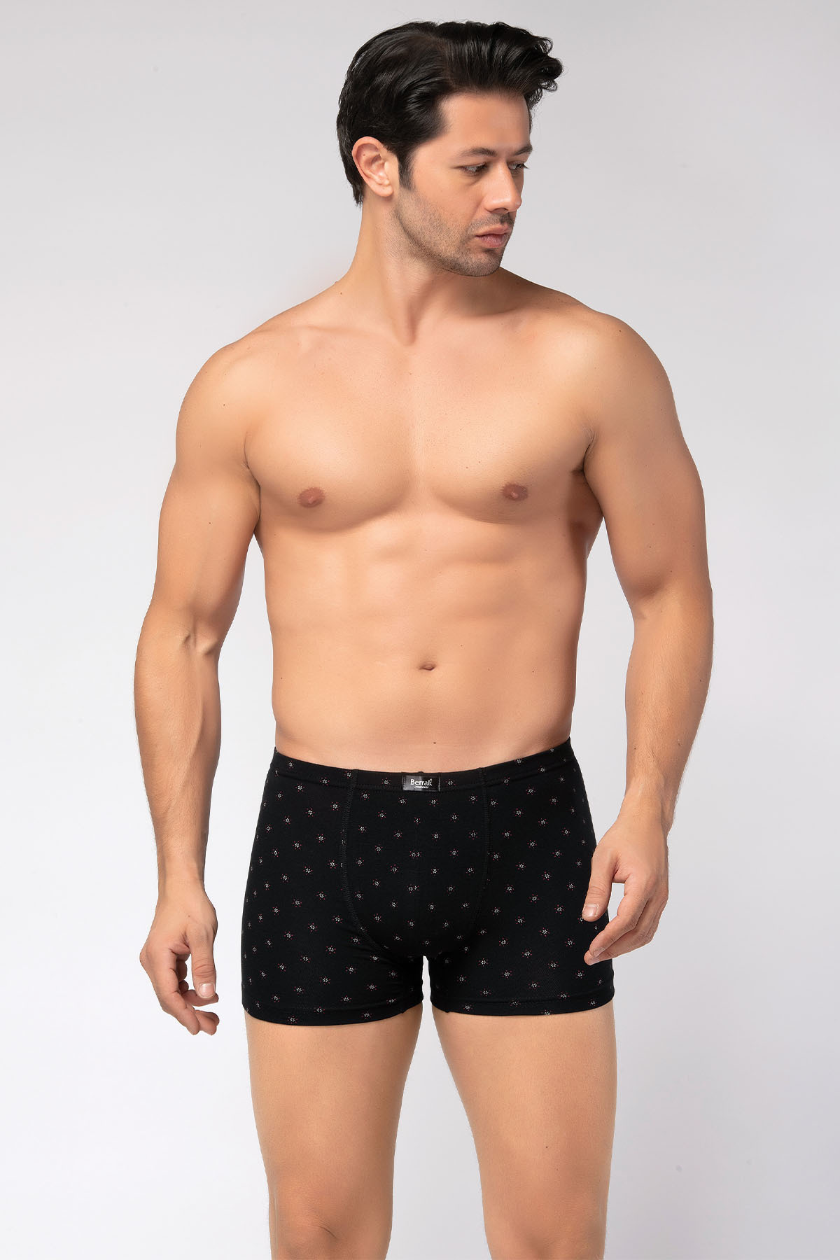 Berrak-Men's Patterned Modal Boxer 3 Pcs 7