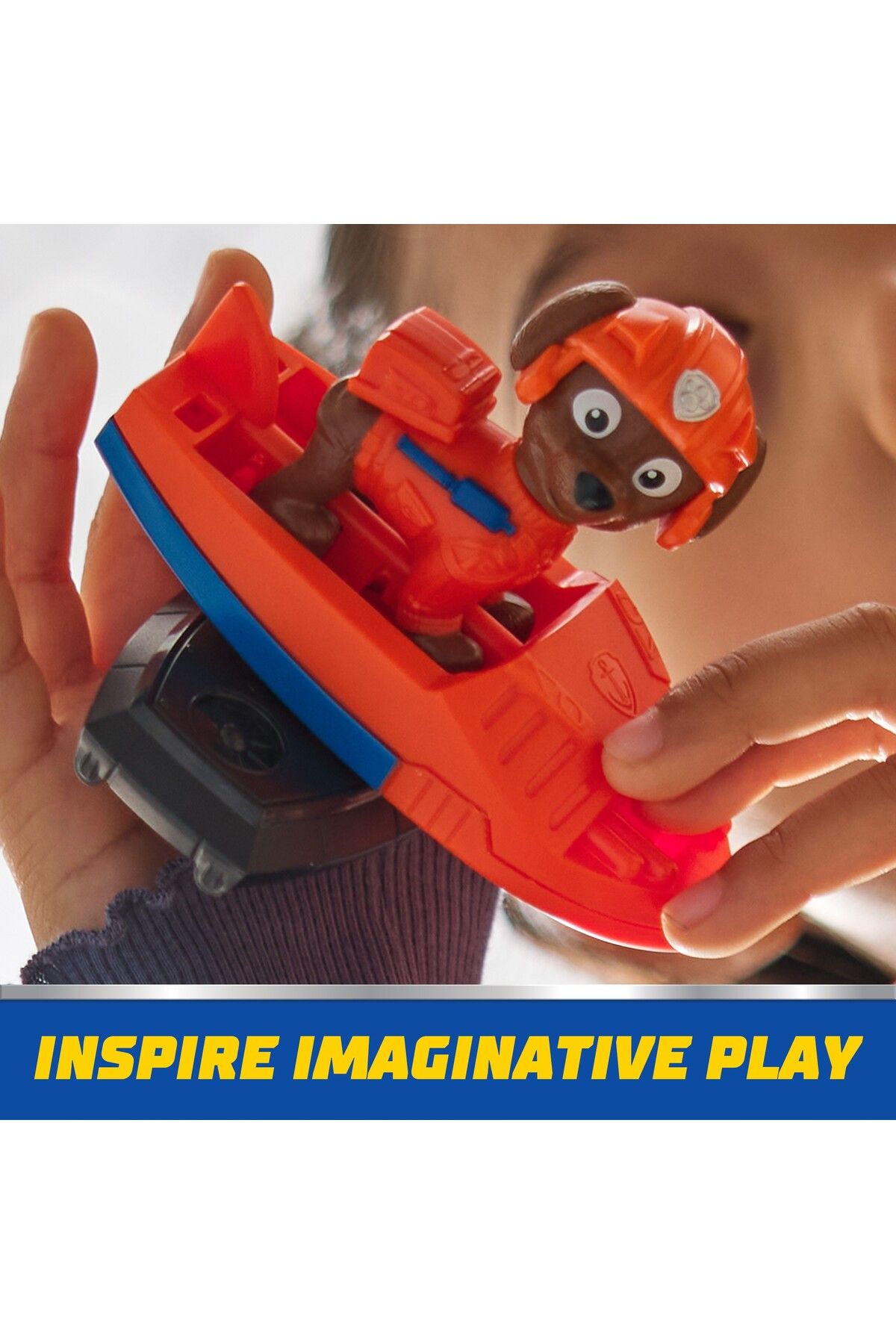 TOYFEST-Paw Patrol: Action Pups Zuma Action Figure and Hoverboard Aircraft Toy with Foldable Wings -5 cm 6