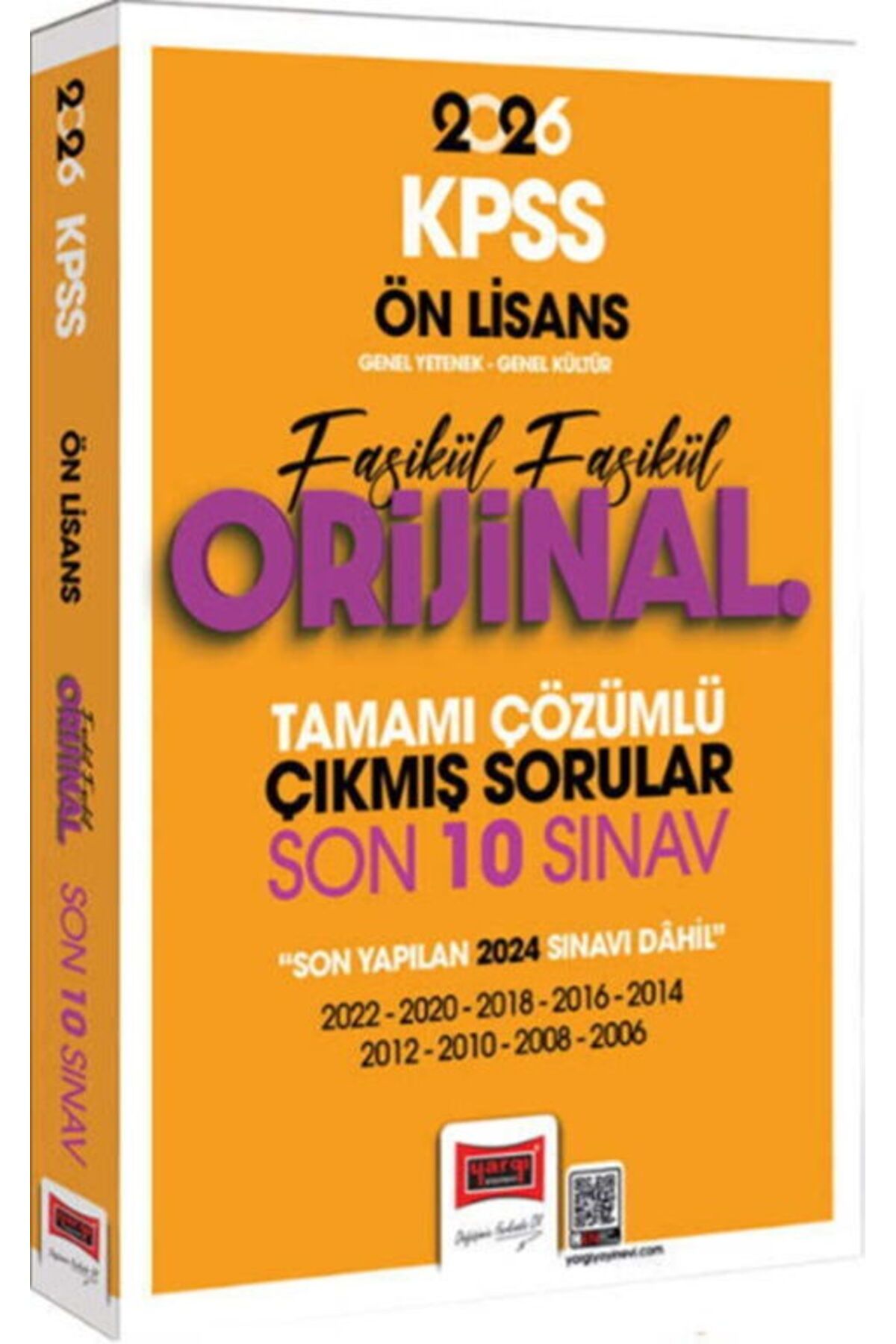 Yargı Yayınları Yargı Yayınları 2026 KPSS Ön Lisans GK GY Fasikül Fasikül Orijinal Tamamı Çözümlü Çıkmış Son 10 Sın