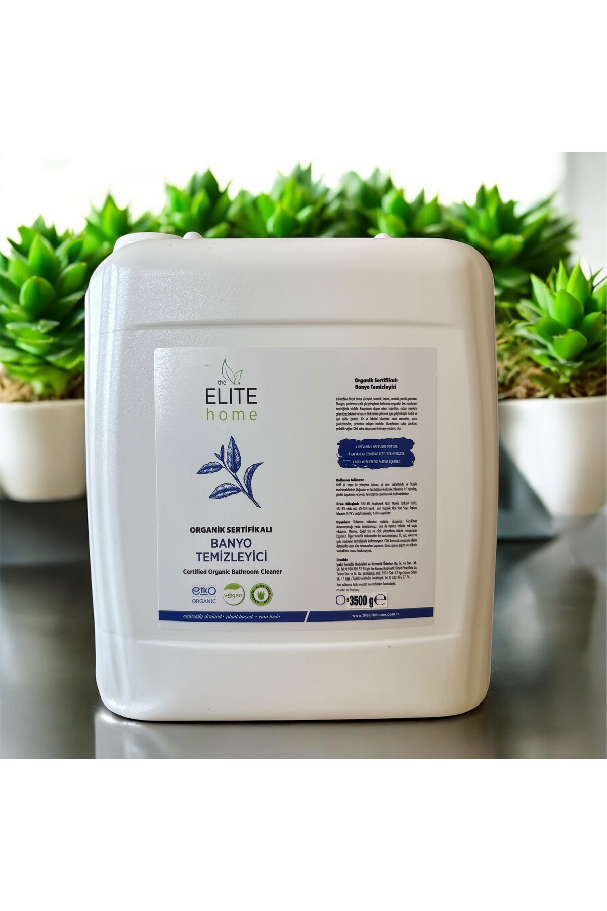The Elite Home Organik Ve Vegan Sertifikalı Banyo Temizleyici 3.5 Kg