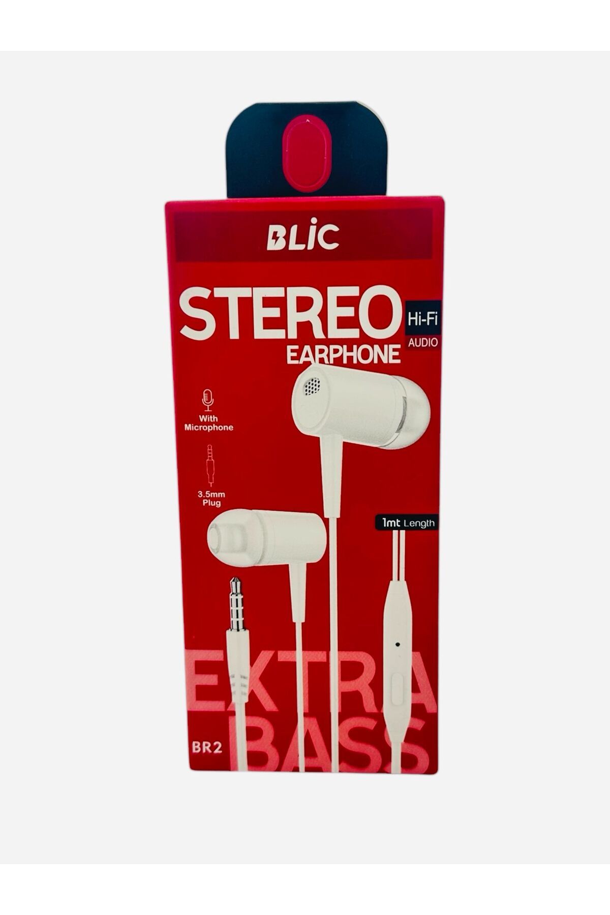 SP Hİ-Fi Destekli Stereo Mikrofonlu 3,5mm Jack 1Mt Kablolu Silikonlu Kulaklık Beyaz