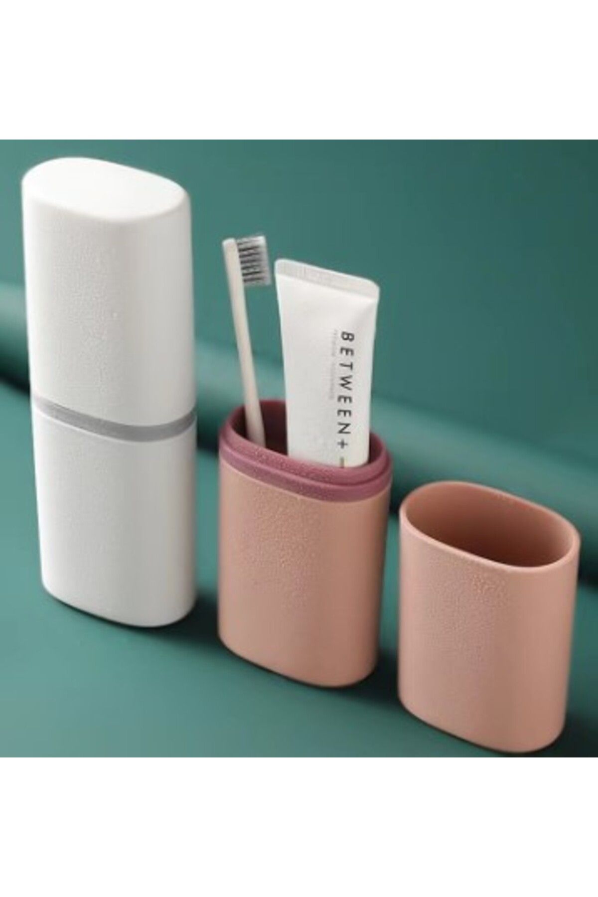 KfksStore Seyahat Tipi Diş Fırçası ve Macun Saklama Kabı