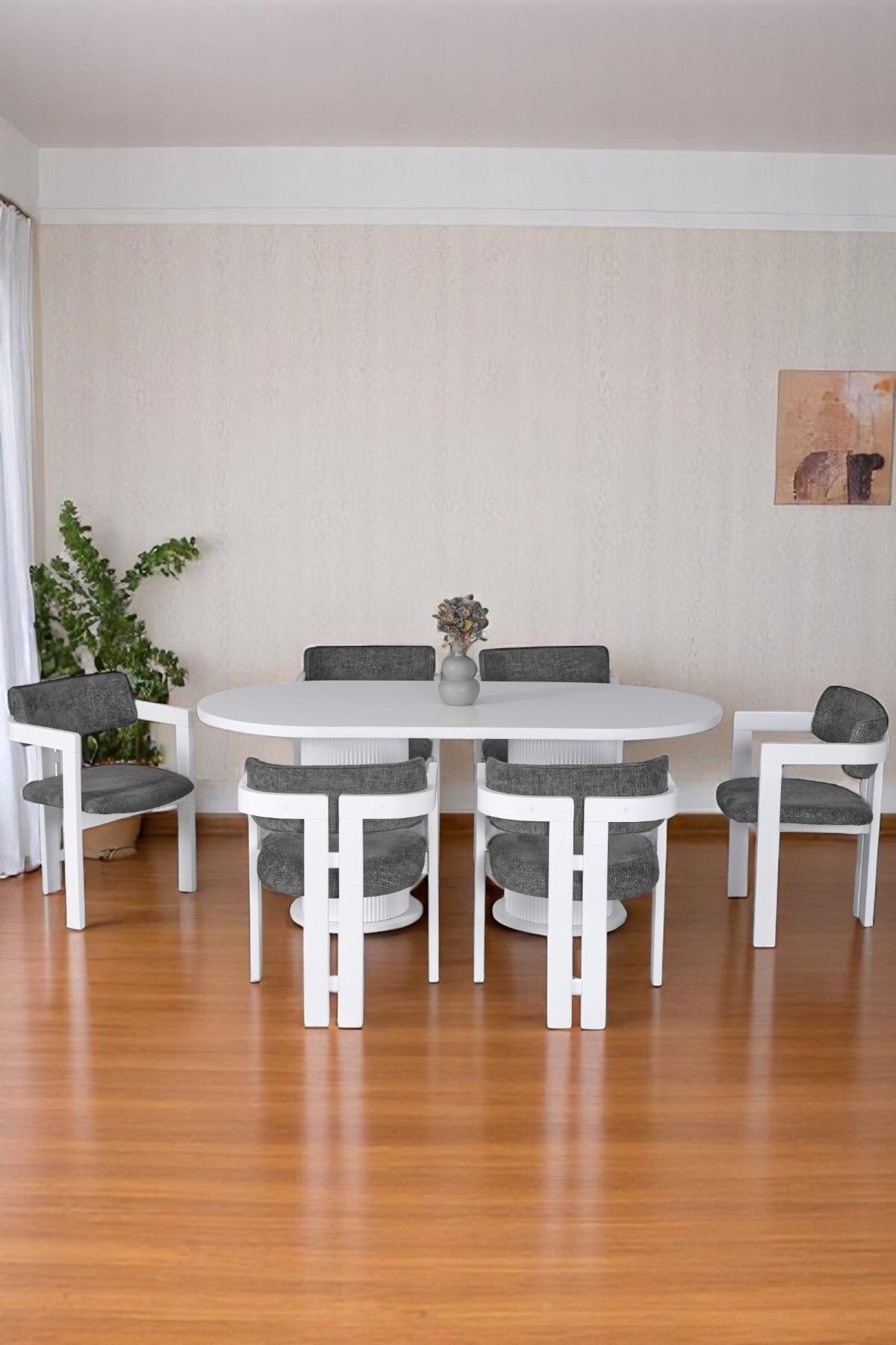 Sar Pakete Valens Modern Ahşap Masa – Şık ve Konforlu Mutfak Yemek Masası (SADECE MASA, SANDALYE YOK)