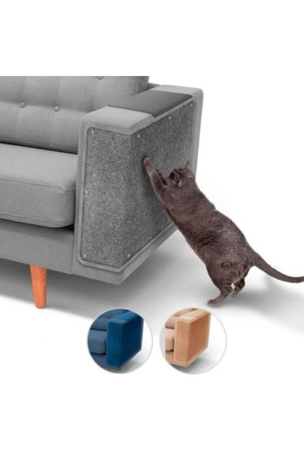 Store Yapıştırılabilir Kedi Tırmalama Matı