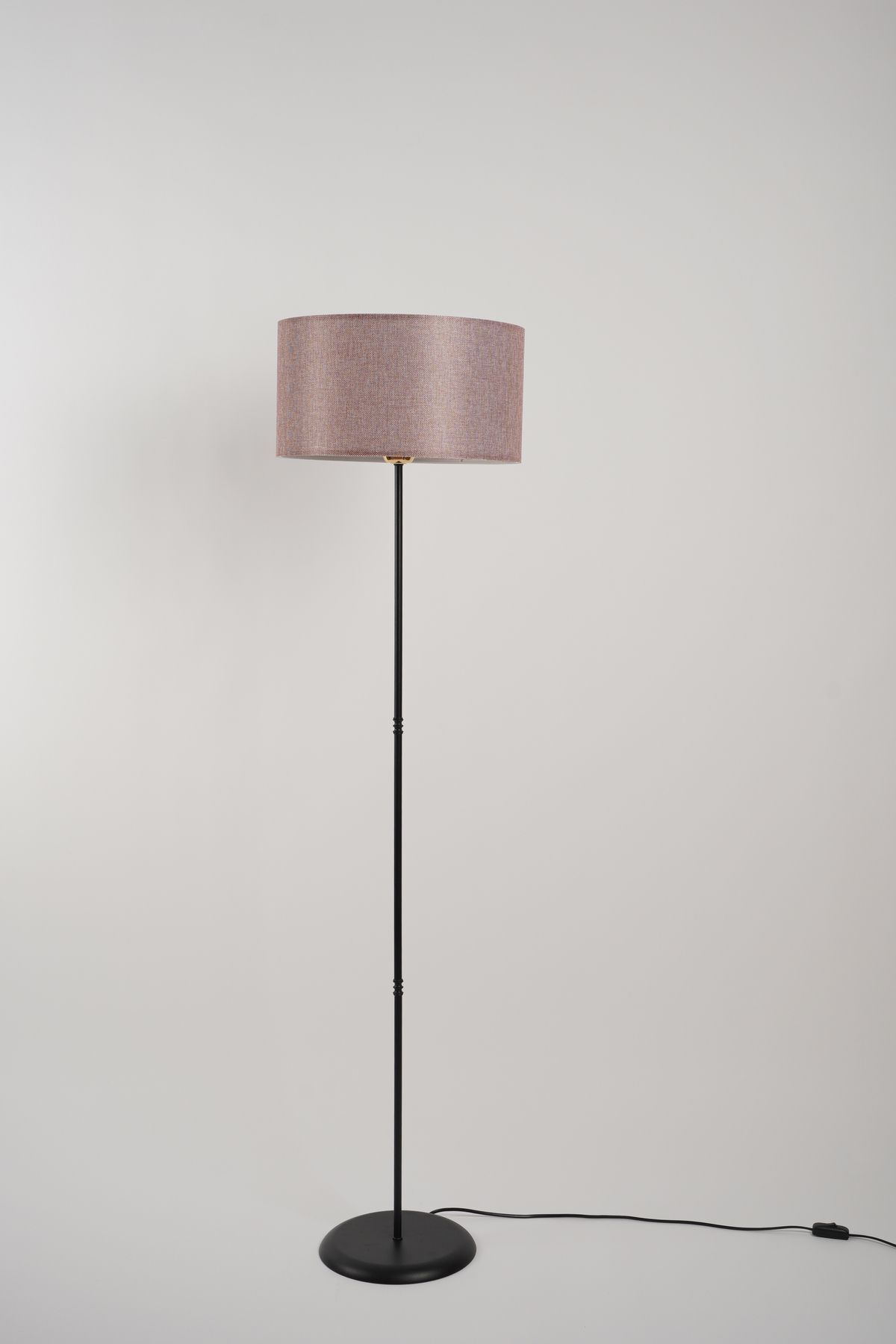 teknotrust Venus Metal Lambader Siyah-Gül Kurusu (38x38x145 cm)