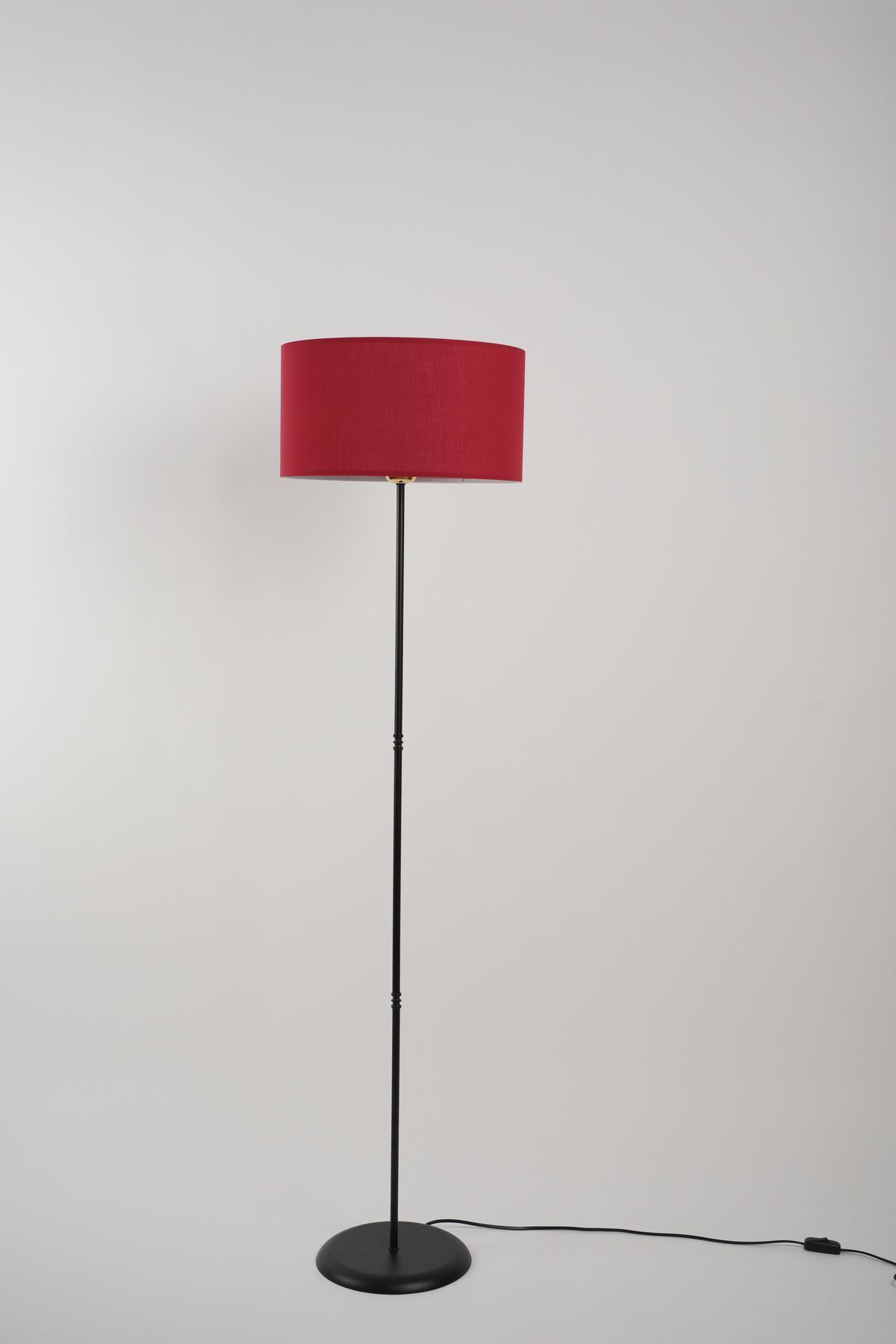 teknotrust Venus Metal Lambader Siyah-Bordo (38x38x145 cm)