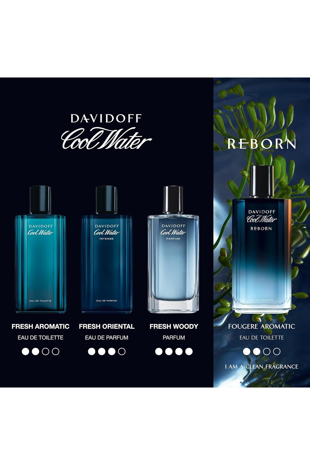 Davidoff-Cool Water Intense by Davidoff, Eau de Parfum Spray 4.2 oz - 125 ml (For Men) 6
