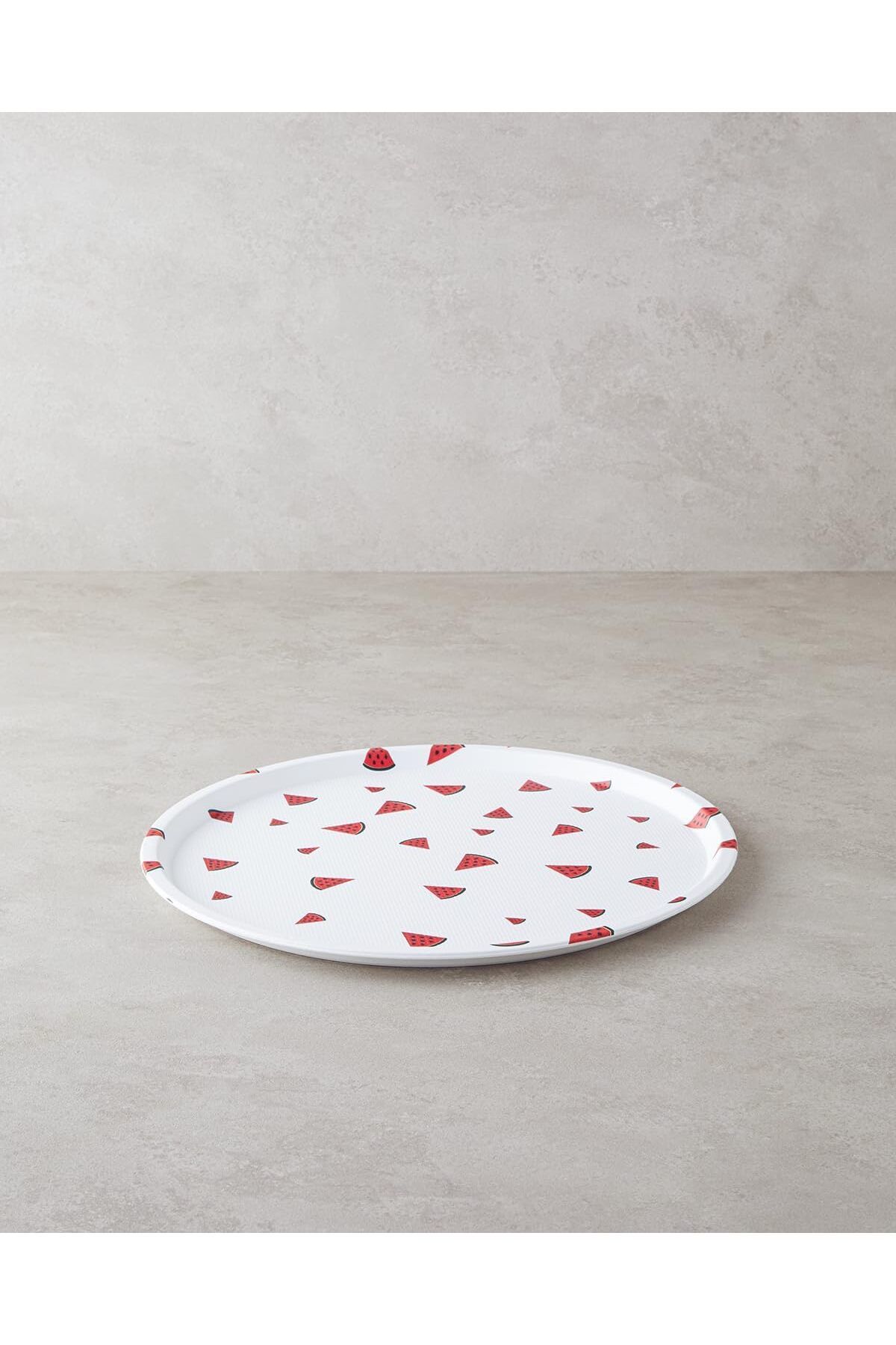 KDROĞLU plamystical Home Watermellies Plastik Tepsi Beyaz - Kırmızı newing 1139529