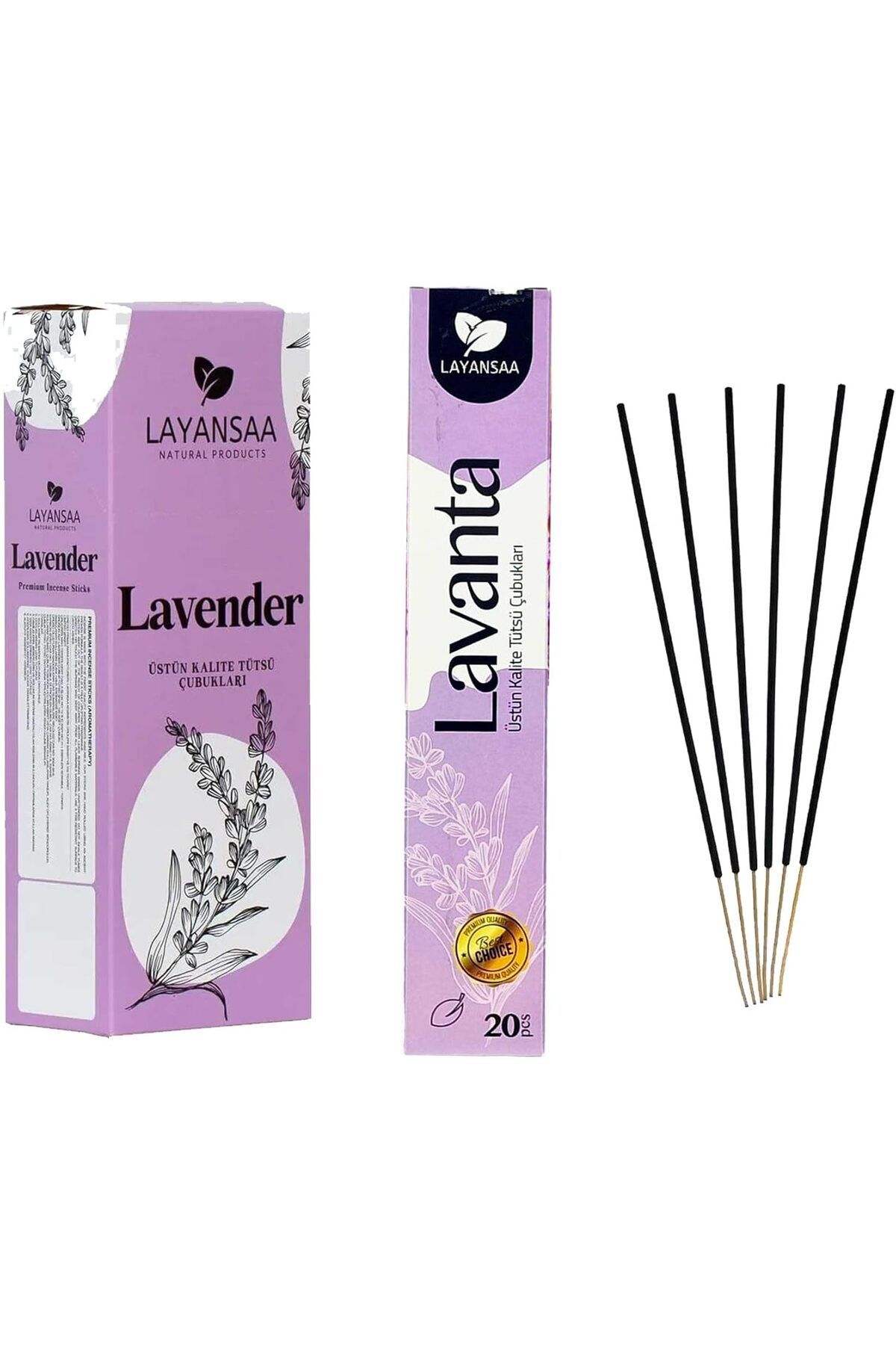 KDROĞLU KDROGLU Lavanta (Lnder) Arınma Agarbatti Özel Aroma Kokusu 20 Adet 1 Paket Çubuk Tütsü New Desi