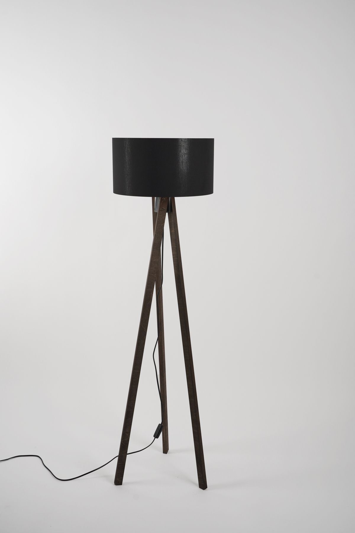 teknotrust Pier Lambader Kahverengi-Siyah/Krom (38x38x140 cm)