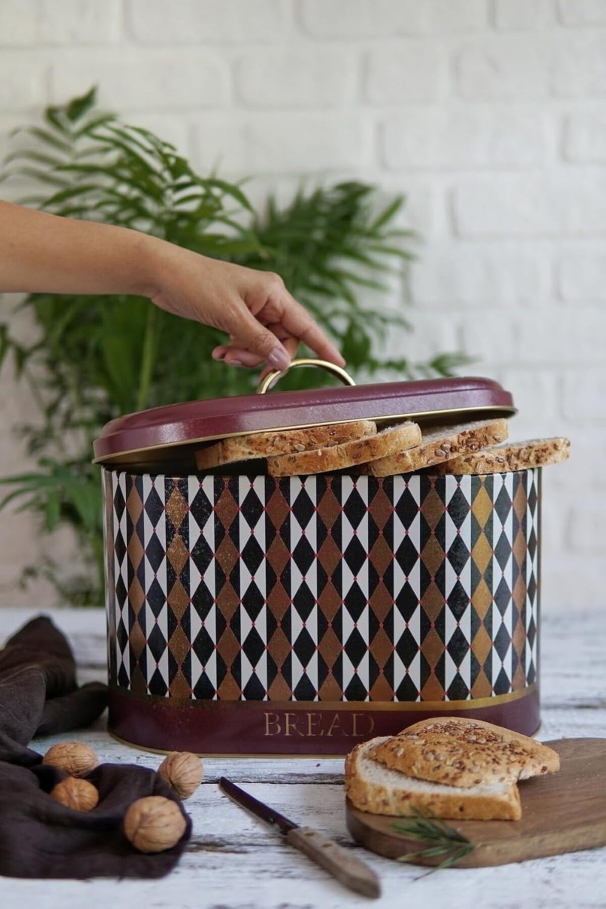 KDROĞLU KDROGLU Oval Ekmeklik, Ekmek Sepeti, Ekmek Kutusu, Circus (Circus Bread) New Desing 1109836