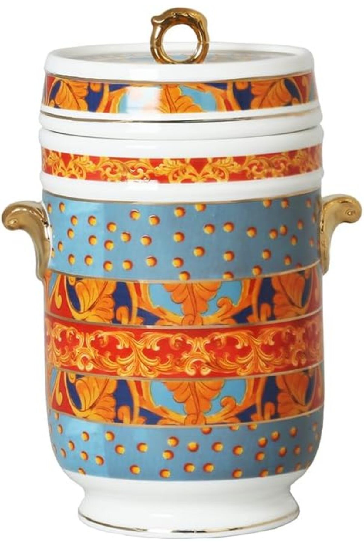 ÇAĞUR çağur Art Clarissa Bone Kulplu Kavanoz 22 cm YENİ 1109945