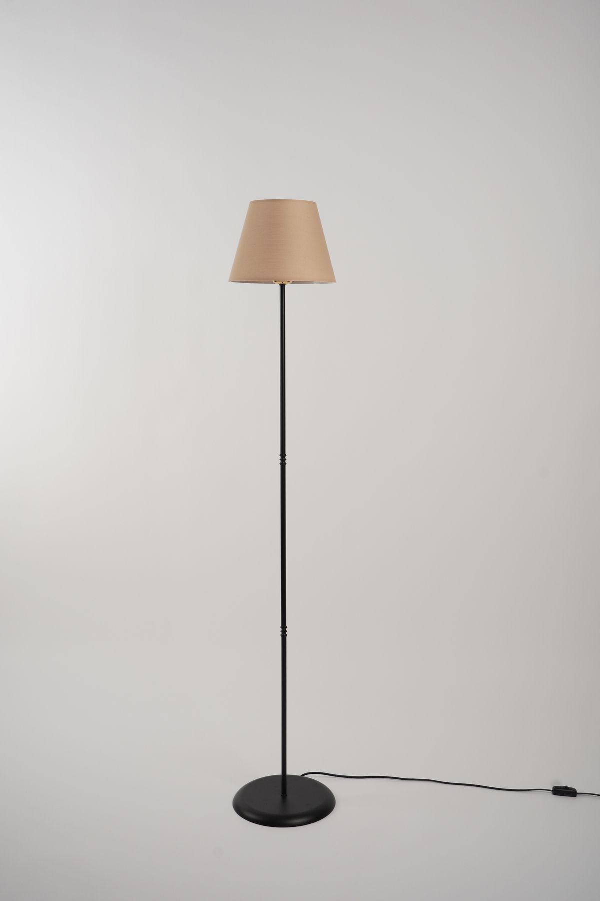 teknotrust Zenith Metal Lambader Siyah-Pudra (25x25x145 cm)
