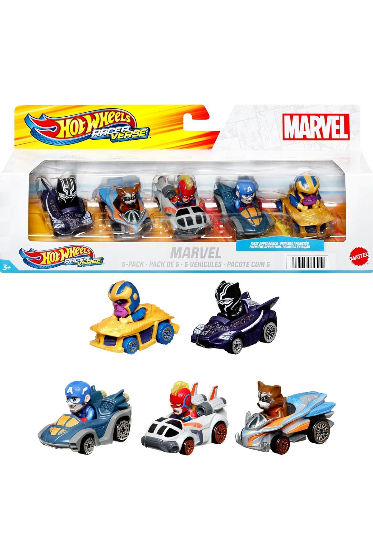 mazıdağı mazzıdağ Wheels Marvel 5'li Araba Seti HPN40 new store 1133631
