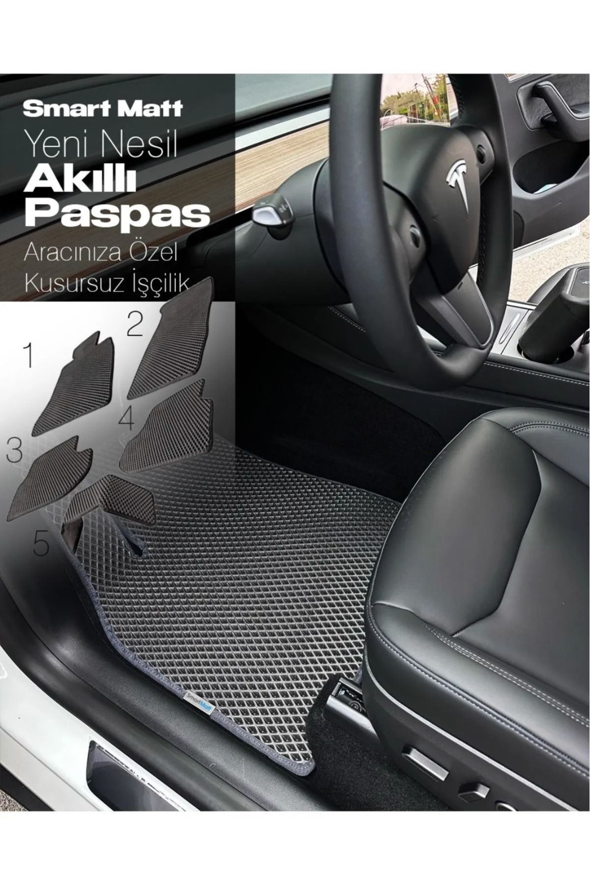 SMART MATT FORD FOCUS 3 2011-2014 UYUMLU ARACA ÖZEL YENİ NESİL AKILLI OTO PASPAS