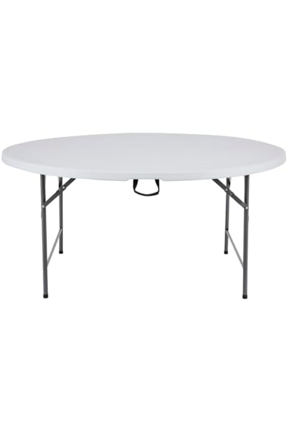 MAPLE HOME DECORATION-Plastic Folding Table Portable Trestle Multi-purpose Dining Camp Picnic Party Event Table Dia150cm 2