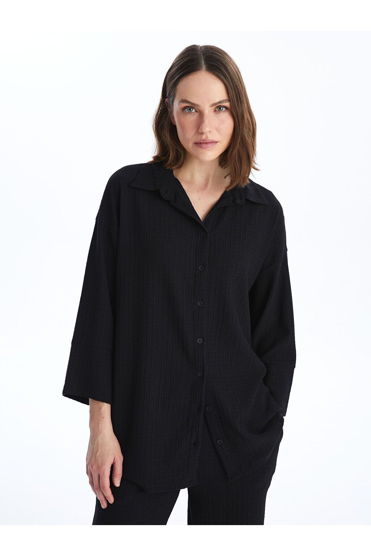 LC Waikiki Düz Oversize Kadın Gömlek Tunik