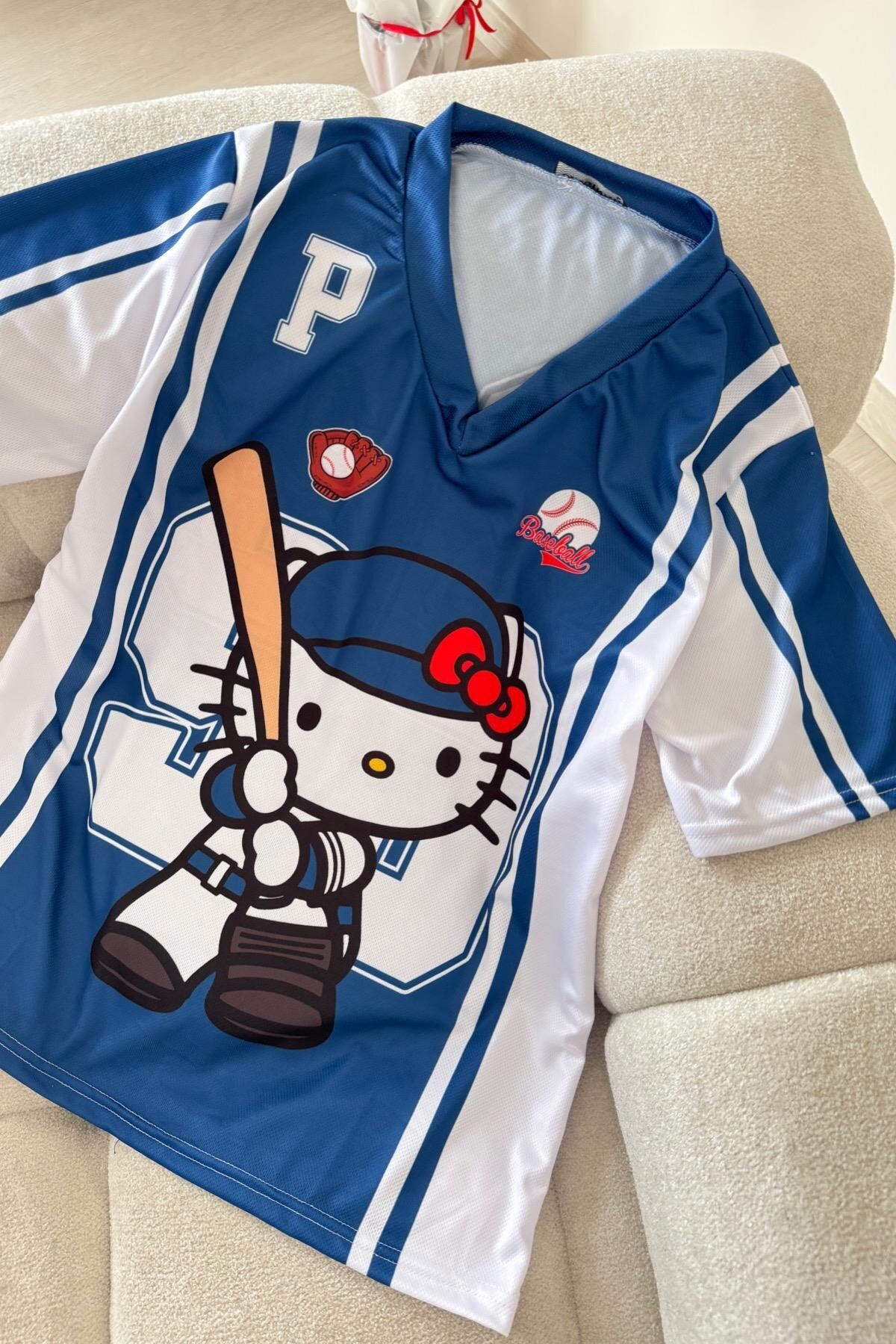 SEFUR Kıtty Unisex Baseball Forma T-shirt Dodgers Drifit