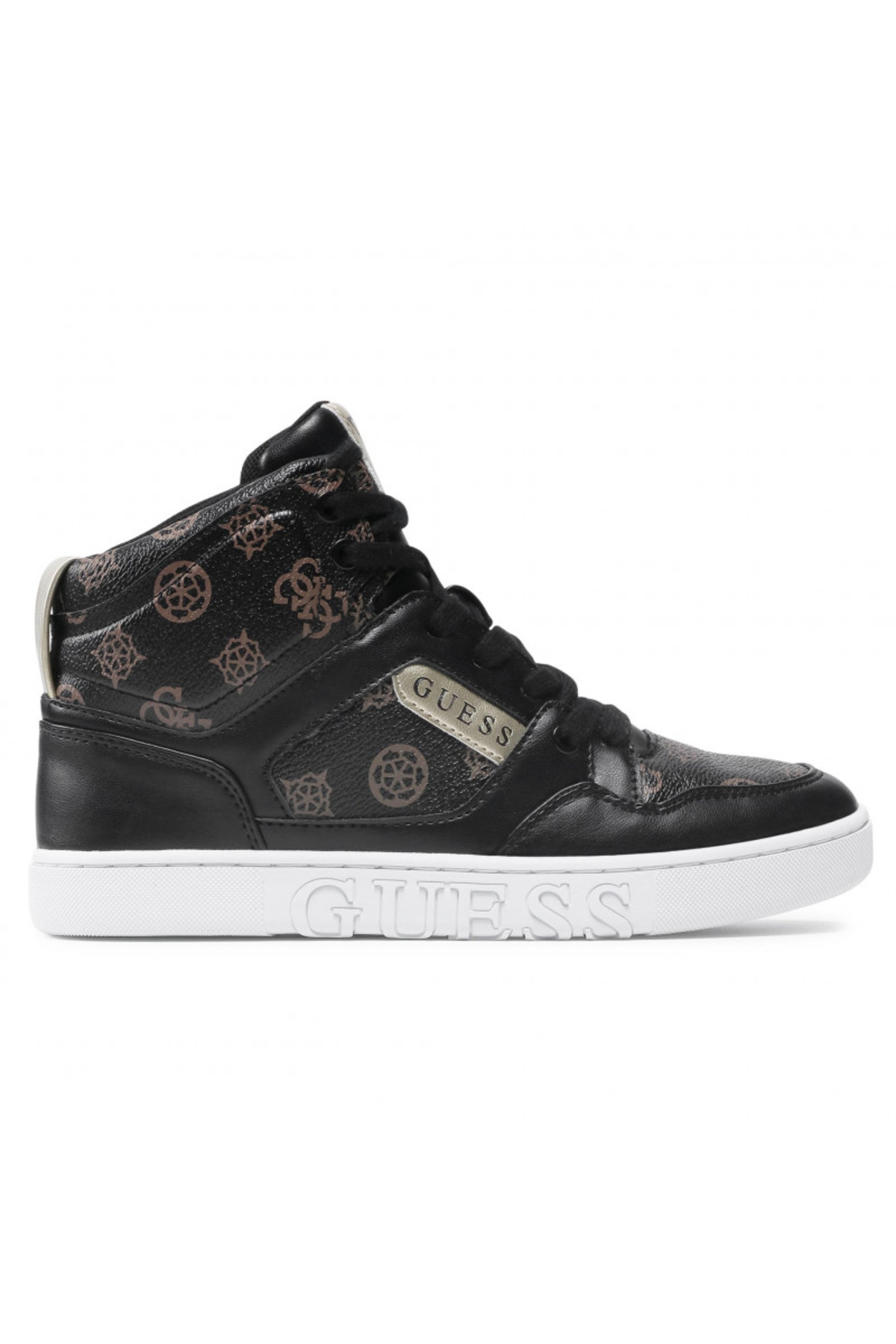 guess black high tops