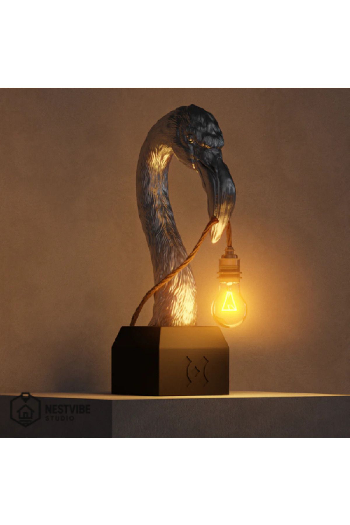 DREAM MODE-Stylish Table Lamp with Flamingo Head Design Nestvibe Studio Special Series 3