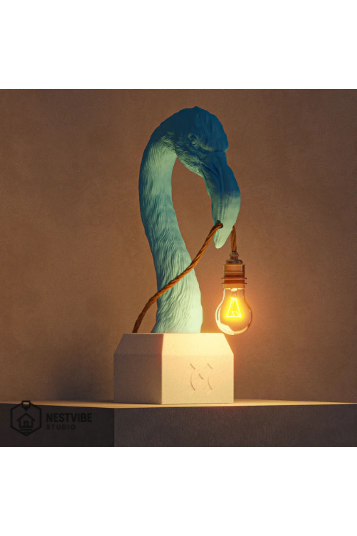 DREAM MODE-Stylish Table Lamp with Flamingo Head Design Nestvibe Studio Special Series 3