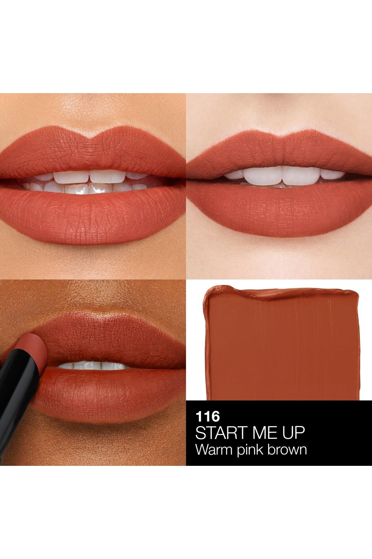 Nars-أحمر شفاه يجذب الانتباه ويستمر طويلاً مع محتوى مكثف ومظهر غير لامع - 116 Start Me Up 3