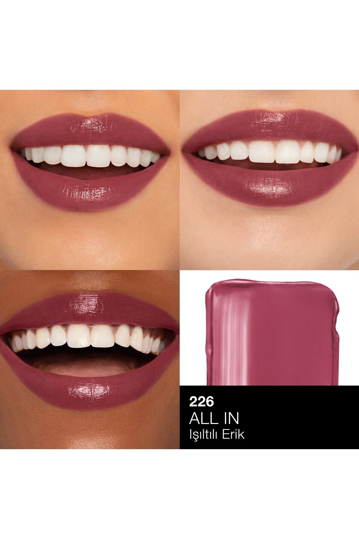 Nars-Intensive Content Permanent Nourishing Lipstick with Glossy Appearance - 1.5 GR-226 - All In 2
