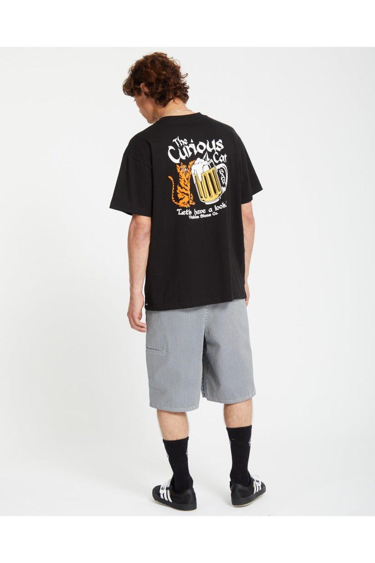 Volcom-Curious Cat Sst Blk T-Shirt 6