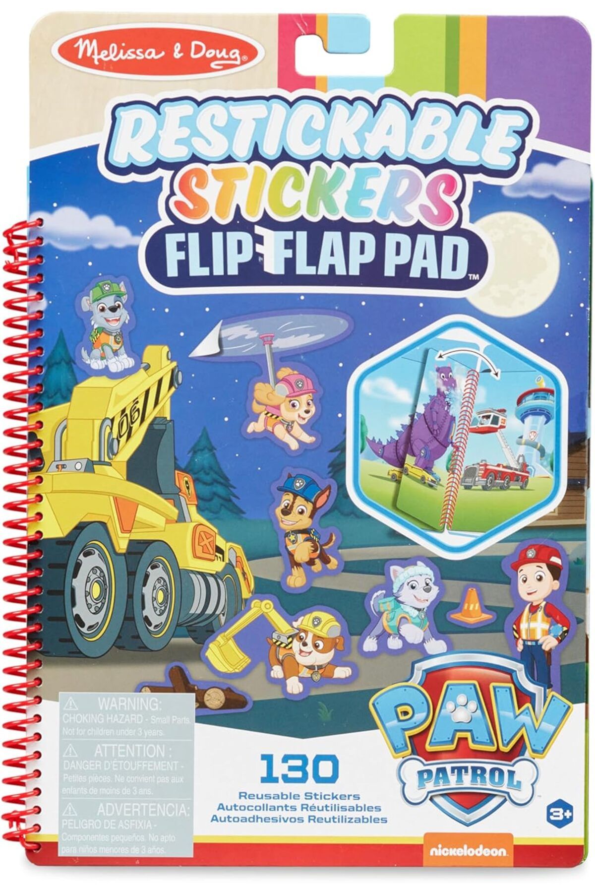 LUXE & Doug PAW Patrol Yeniden Kullanılabilir Çıkartma Defteri - Büyük Kurtarma Harekatı LXSHP