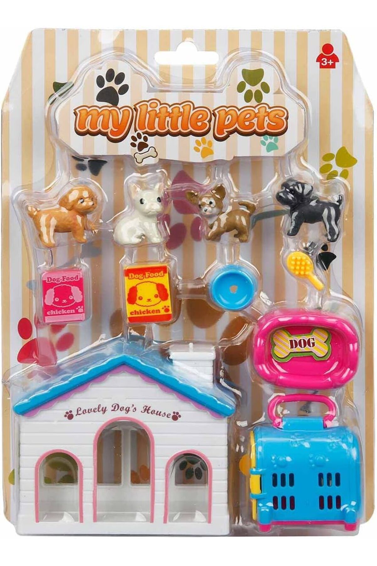 Mu Art Ahşap Mrt My Little Pets Oyuncak Hayvan Figürlü Oyun Seti Art 871301