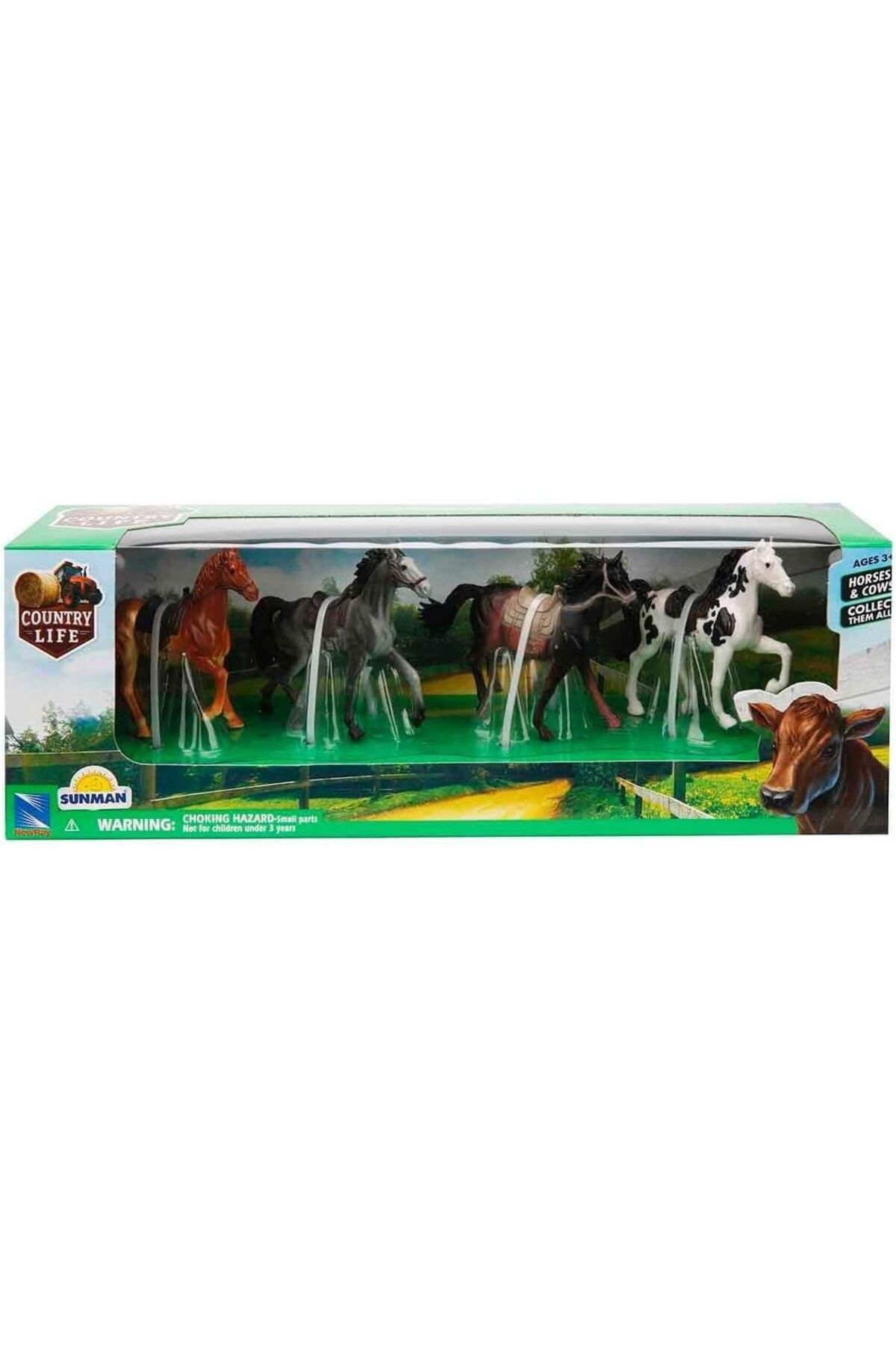 Mu Art Ahşap Mrt NRY-New Ray Country Çiftlik Hayvanları 4lü/5li/6lı Çiftlik Seti Art 871301