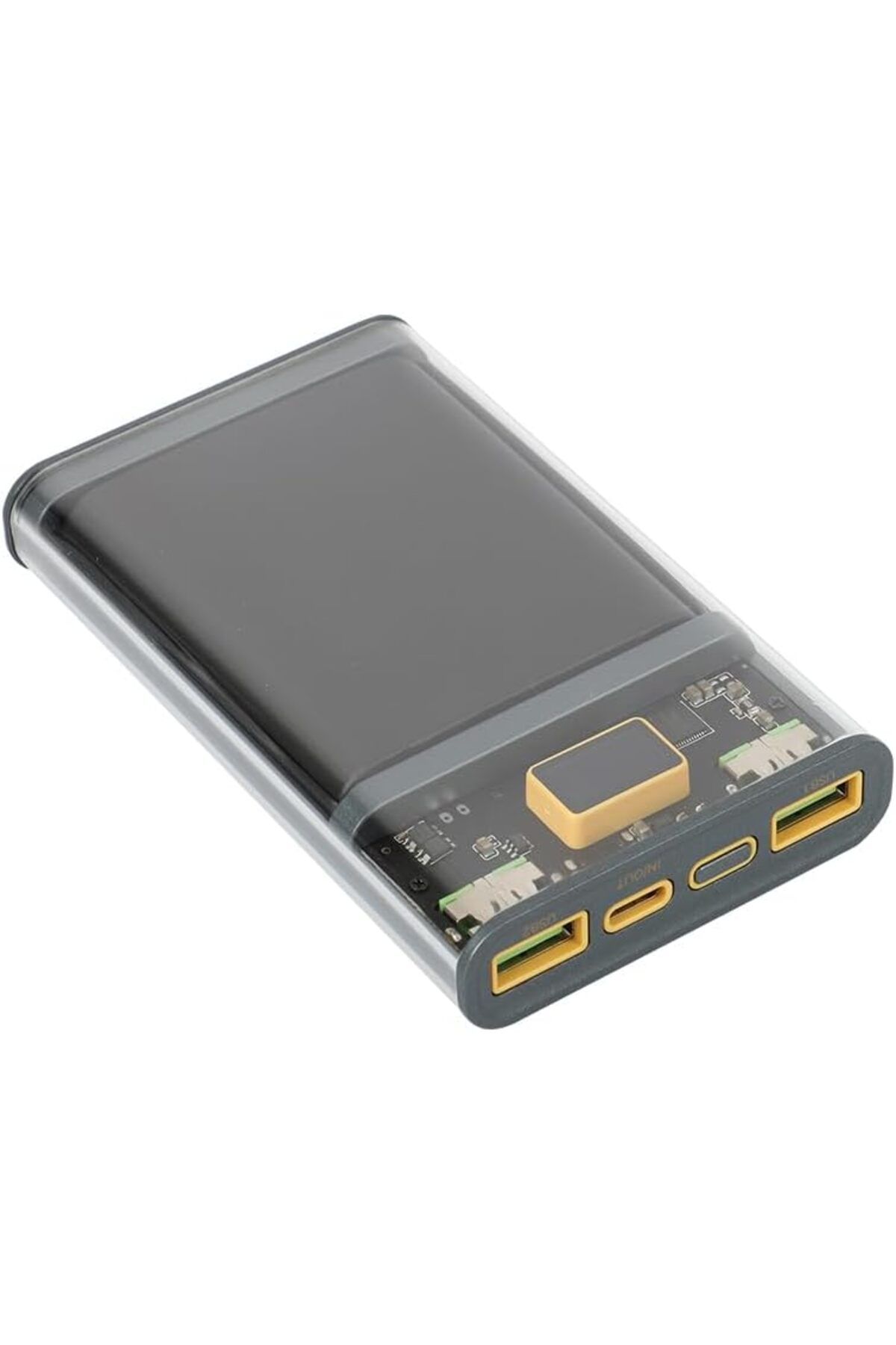 Mu Art Ahşap Mrt 22,5w hızlı şarj özellikli 10000 mah powerbank çift usb çıkışlı ve type-c girişli Art
