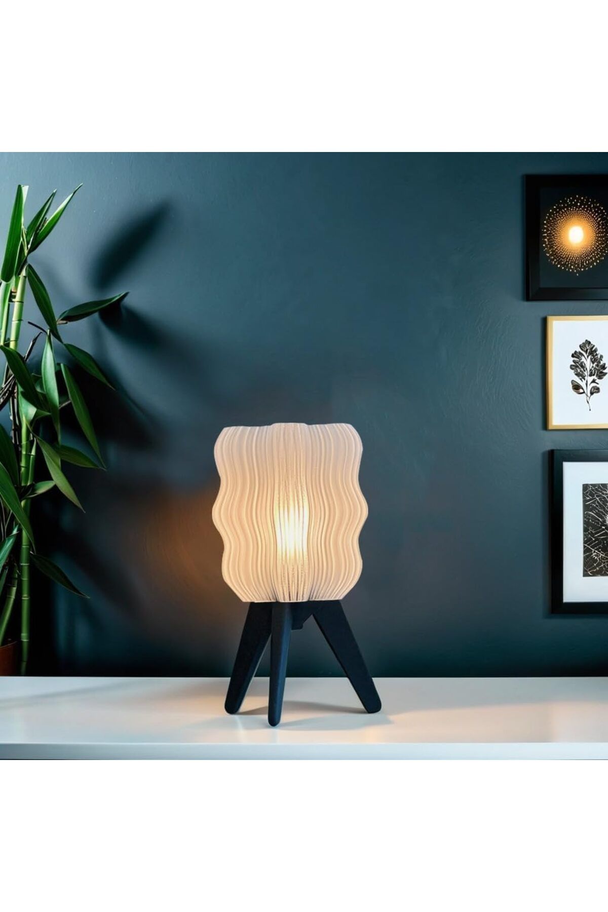 Mu Art Ahşap Mrt Lambası – Dekoratif Masa Lambası – İdeal Hediye – Şık LED Lambası Art 871301