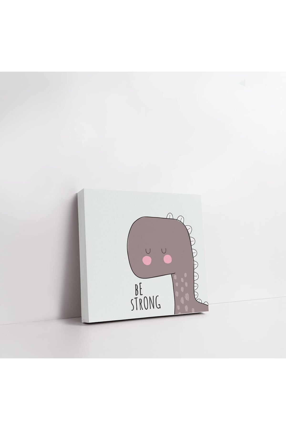 Mu Art Ahşap Mrt Odasına Özel Minimal Dinozor Tasarımlı Kanvas Art 871301