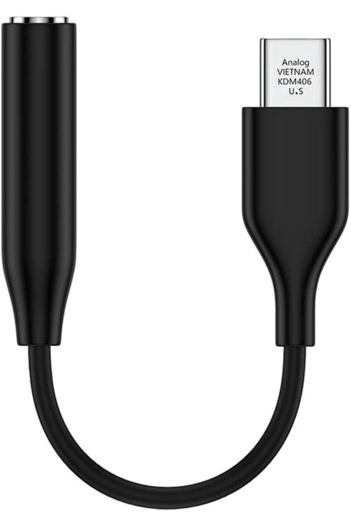 Mu Art Ahşap Mrt TYPE-C İçin 3.5mm Aux, Kulaklık ve Mikrofon Adaptörü Siyah, Telefonlar ile Uyumlu Art 8713