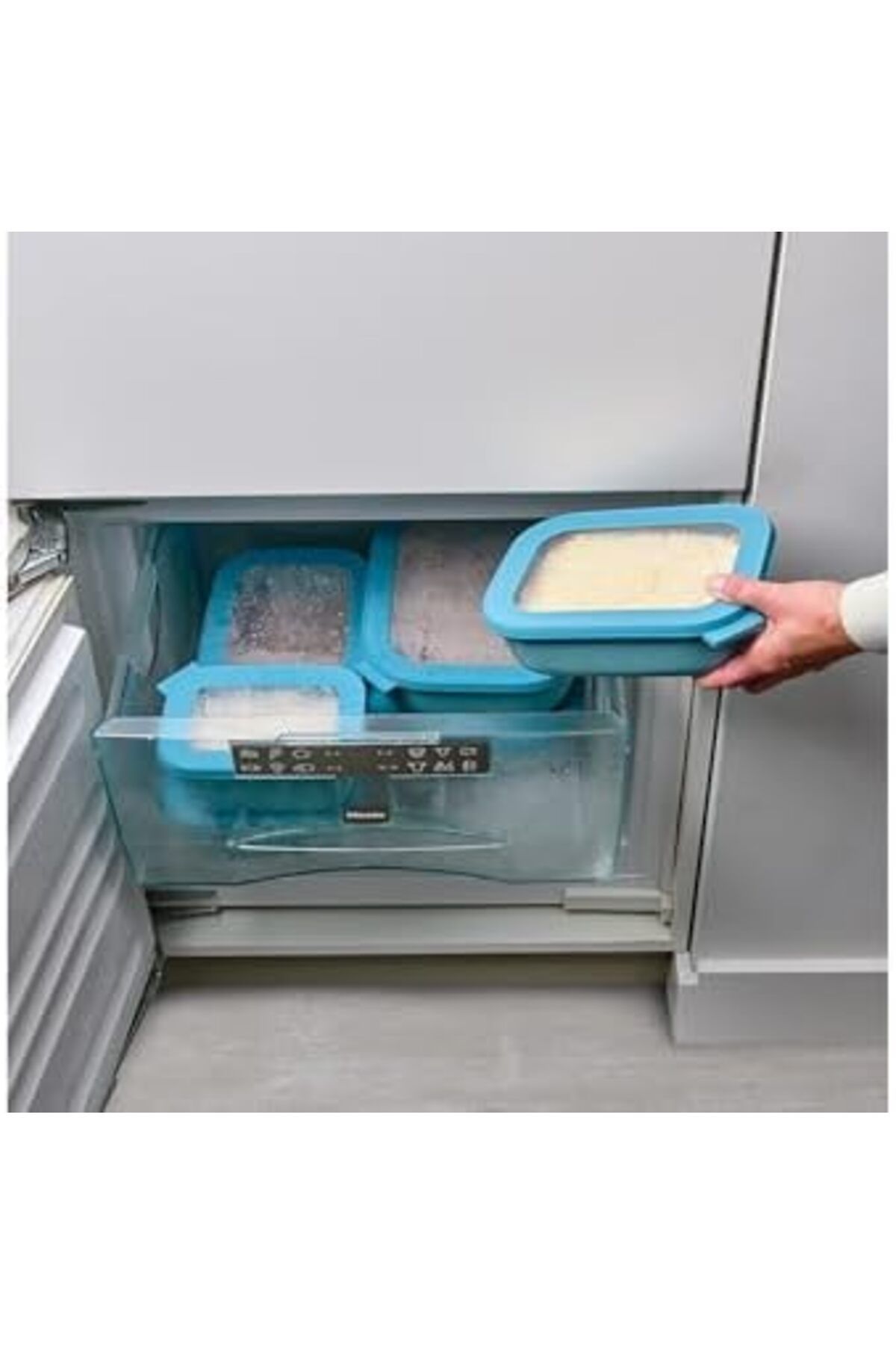 STOREMAX-Srt - Multi Bowl Cirqula Rectangular - Storage Container with Lid - Airtight Storage for Refrigerator 3