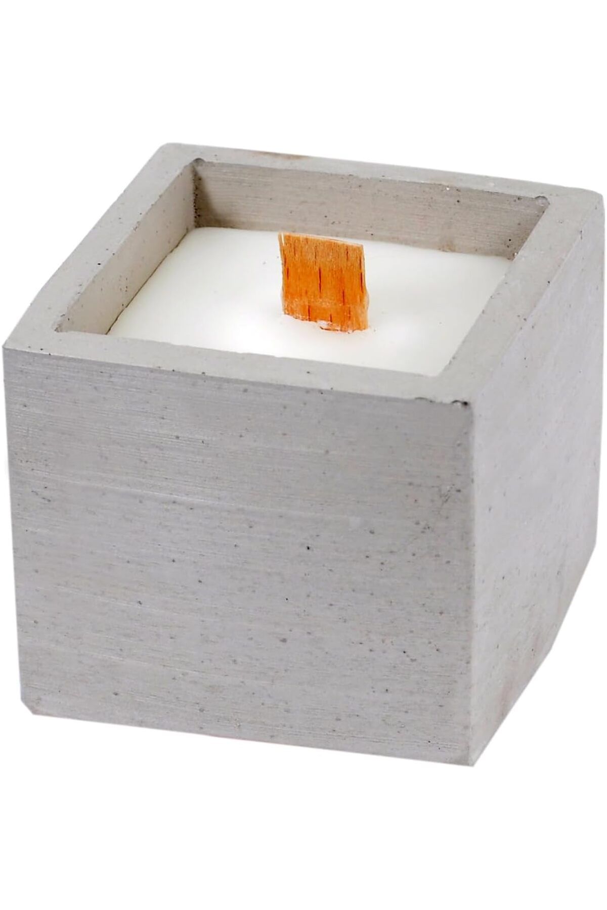 Mu Art Ahşap Mrt Vanilya Kokulu Mum Beton bardak Mum 80 Gr Karışık Art 871301