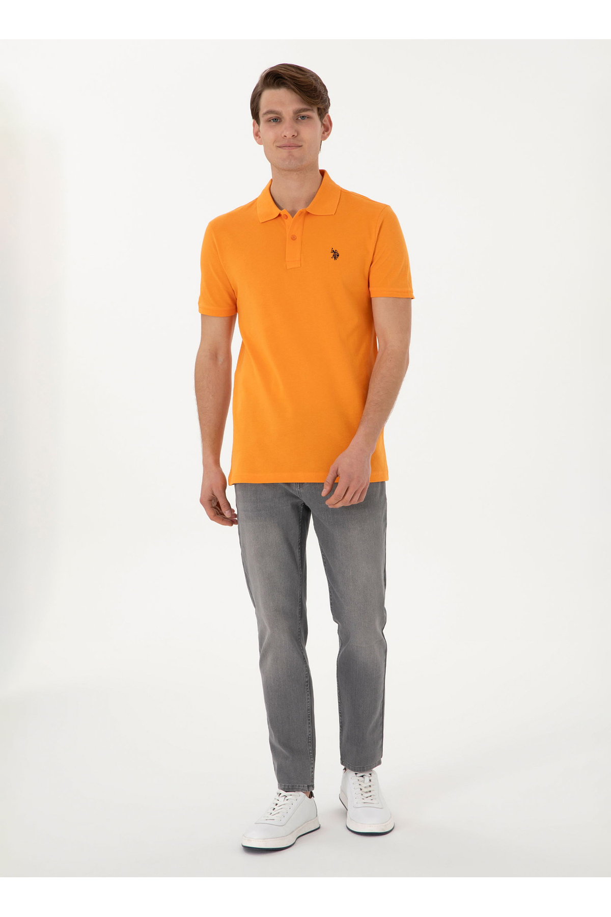 یو اس پولو شلوار جین مردانه آبی رنگ U.S. Polo Assn. معمولی، لگ معمولی، کمر کشی، اسلیم فیت، U-INAKI