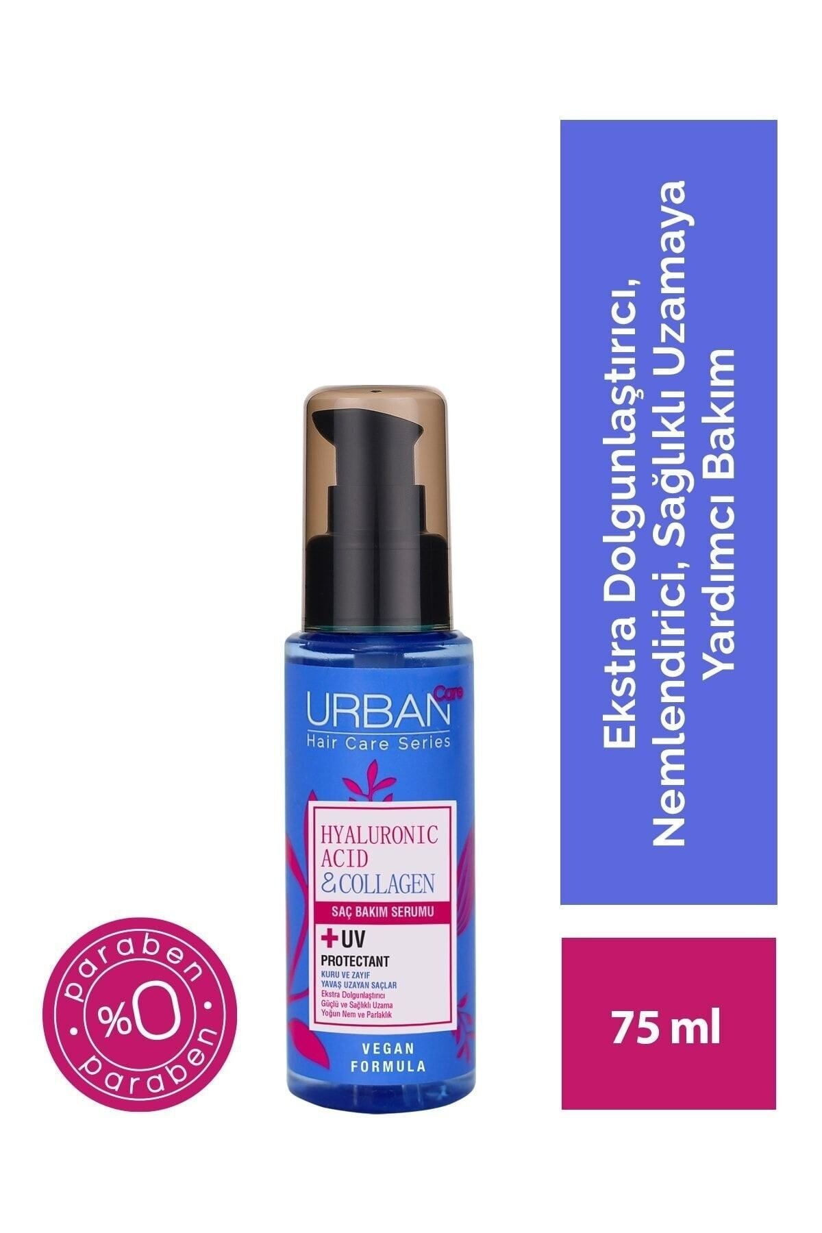Urban Yoğun Nem Hyaluronik Asit&kolajen Kuru Ve Cansız Saçlara Özel Saç Bakım Serumu-75ml-uv Koruma