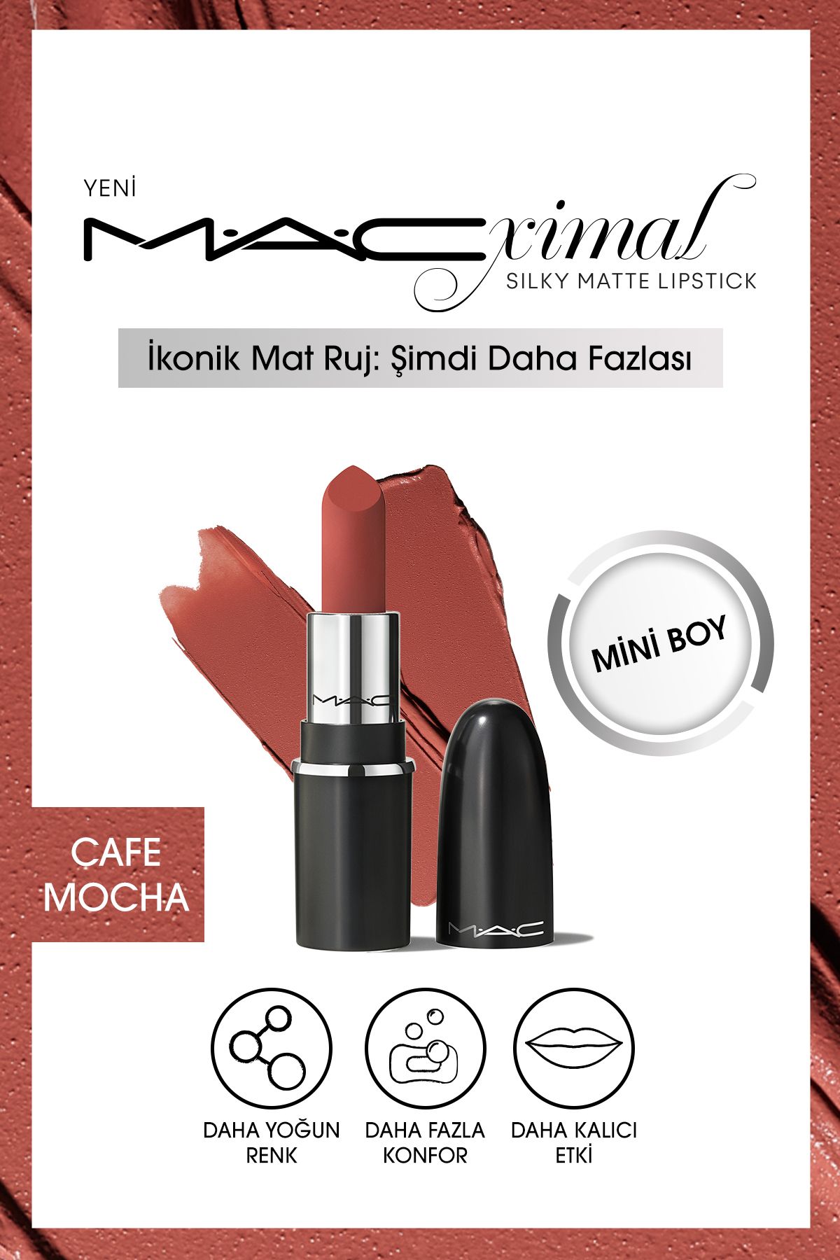 M.A.C MACximal Mini Mac Silky Matte Lipstick - Café Mocha