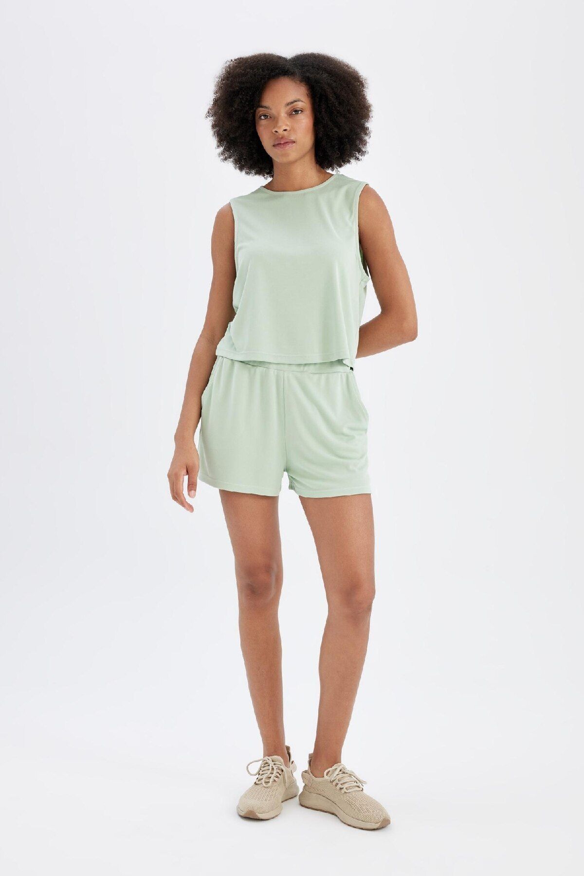 DeFacto-Sportovní šortky DeFactoFit Modal Short Leg - D2981AX24HS 4