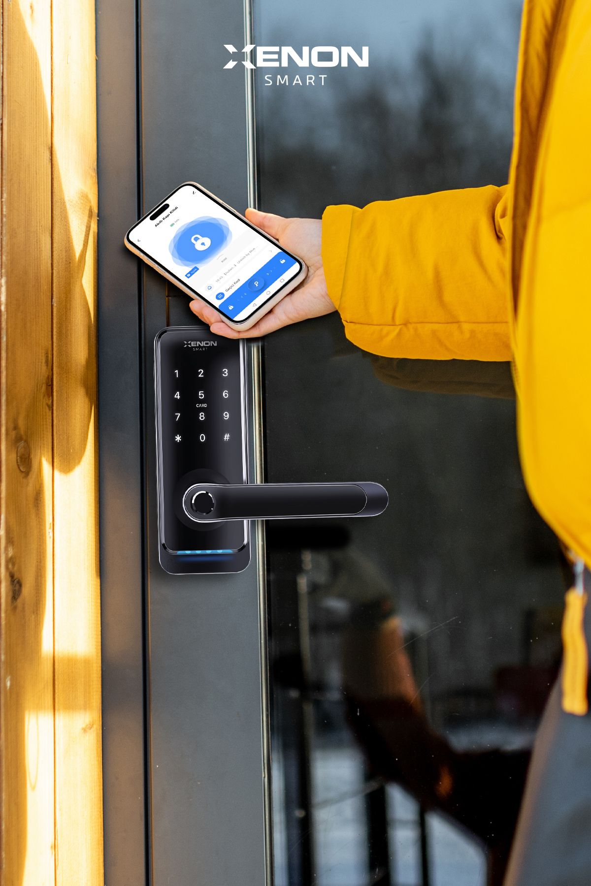 Xenon Smart-Smart Door Lock - Mobile App, Fingerprint Password, Rfid, Wi-Fi, Google Home & Alexa Control X8056 3