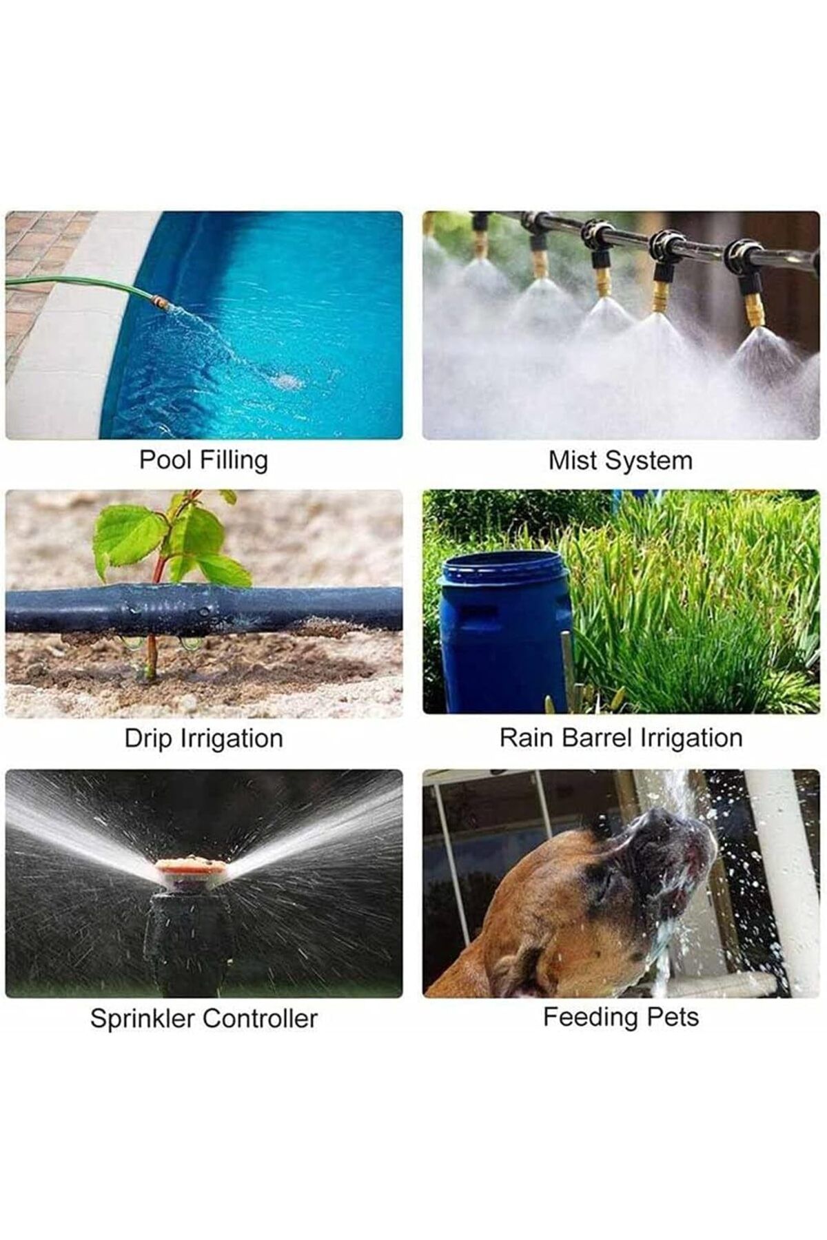 COOYA-Automatic Watering Timer, Set Watering Time, Lcd Display, Rainy Day Delay, 420g, Suitable for Garden 6